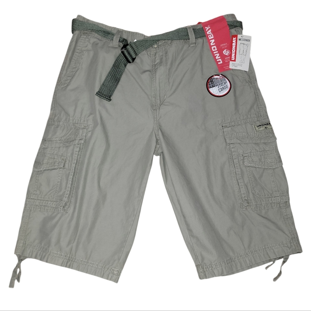 UNIONBAY Men's Cargo Messenger Shorts Size 38 NWT